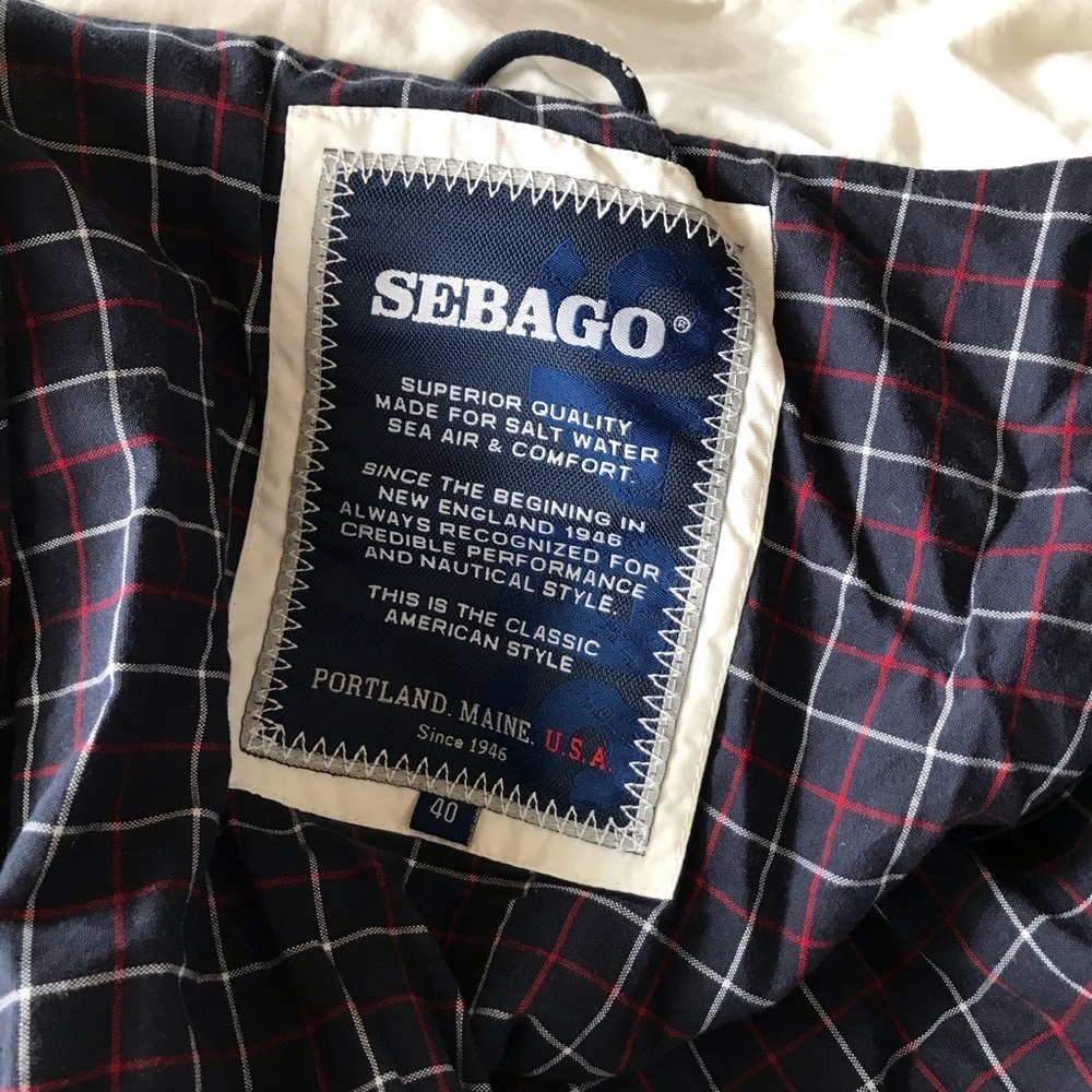 Sebago Women’s White Anorak Sailing Jacket with Detachable Hood Size Medium - Picture 8 of 12
